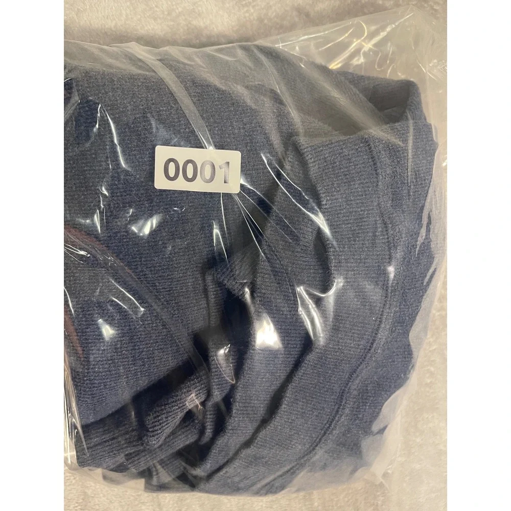 Original Island Sport Mens Blue Cotton‎ Long Sleeve quarter button Marlin